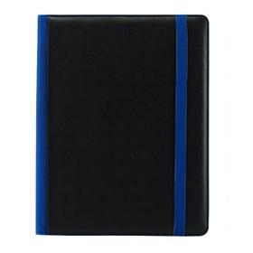 53-822 synthetic leather padfolio blue
